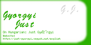 gyorgyi just business card